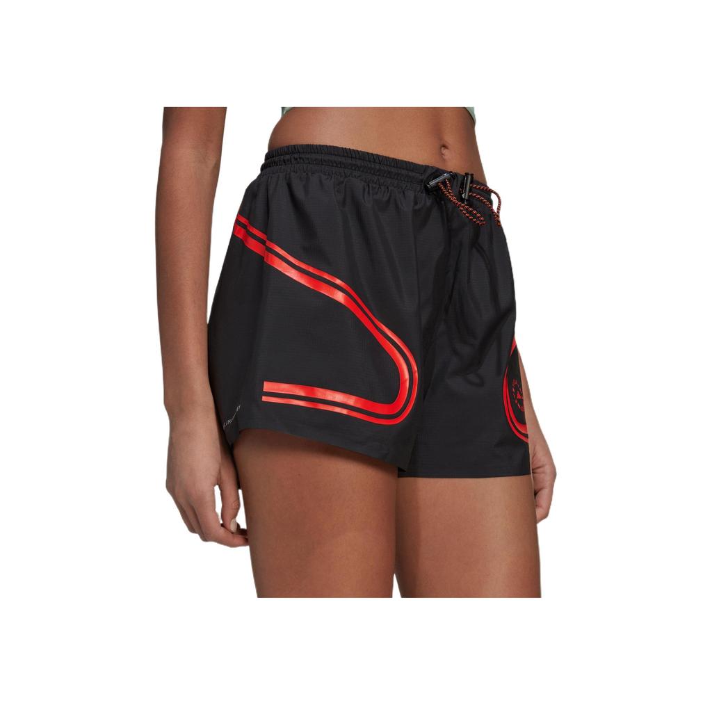 Adidas X Stella McCartney Color Block Striped Sports Shorts Women Shorts Black HD9118