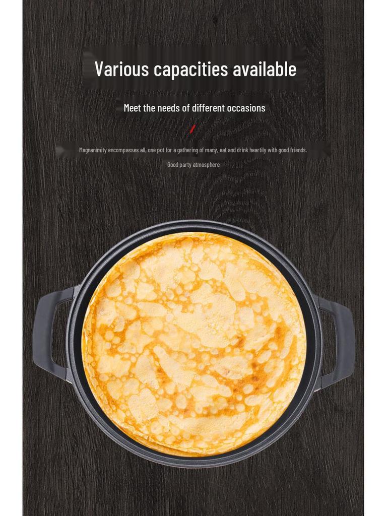 Multi-Function Electric Griddle: Large Non-Stick Deep Commercial Flat Pan