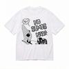 Unisexs Black Punk Rock Pattern Tshirt with Spanish Protest Slogan Eyecatching NO SOMOS NAADA Design Printed Pattern Unisex Shirt