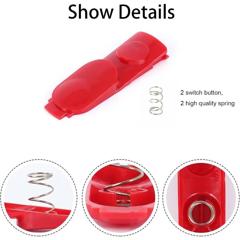2Pcs Cleaner Head Clip Latch Tab Button, Replacement Parts for Dyson V7 V8 V10 V11 V15 Vacuum Cleaner, Wand Tube/Illumination Tool Button with Spring