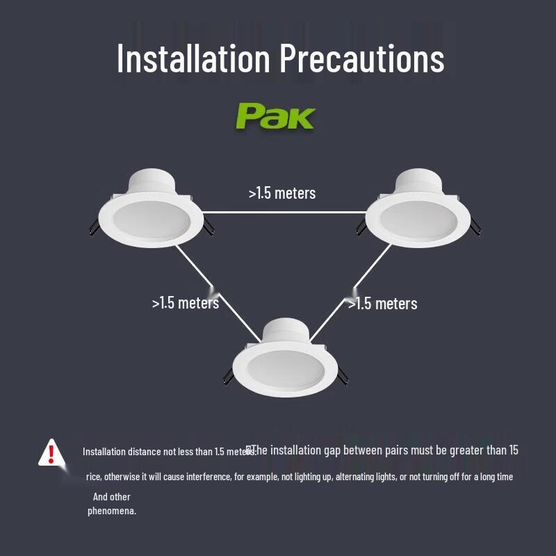 PAK Xingyun LED Radar Sensor Recessed Downlight