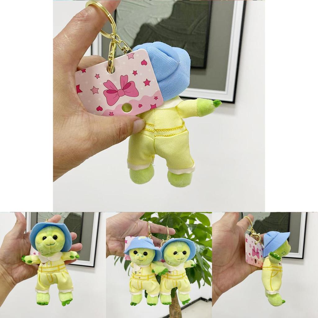 Adorable Plush Turtle Keychain Soft Pp Cotton Backpack Pendant Cute Green Tortoise