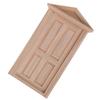 1:12 Dollhouse Miniature Simulation Diy Wooden Spire Door Furniture Accessories
