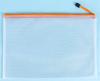 Multipurpose Student Supplies PVC Mesh Pouch Clear Mesh Stationery Organizer Smooth Zipper File Document Bag