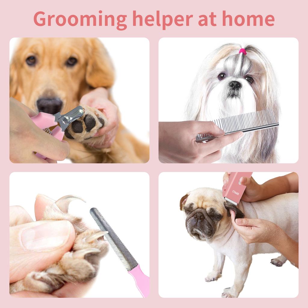 Dog Hair Clipper Pet Grooming Tools Set Professional Electric Pet Hair Trimmer Cordless Rechargeable Dog Cat Puppy Shaver