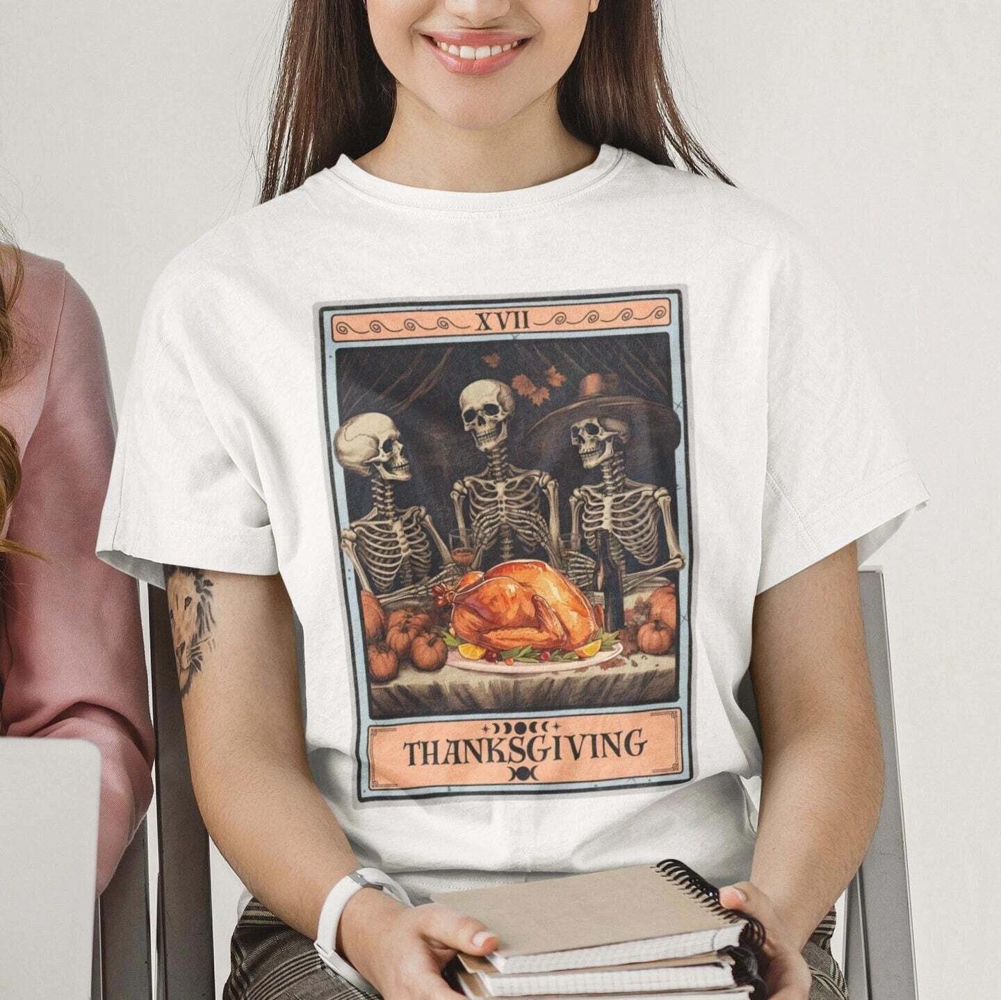 Thanksgiving Tarot Card Shirt M