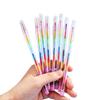 12Pcs Building Blocks Pen Crayon Building Blocks Crayon Oil Painting Drawing