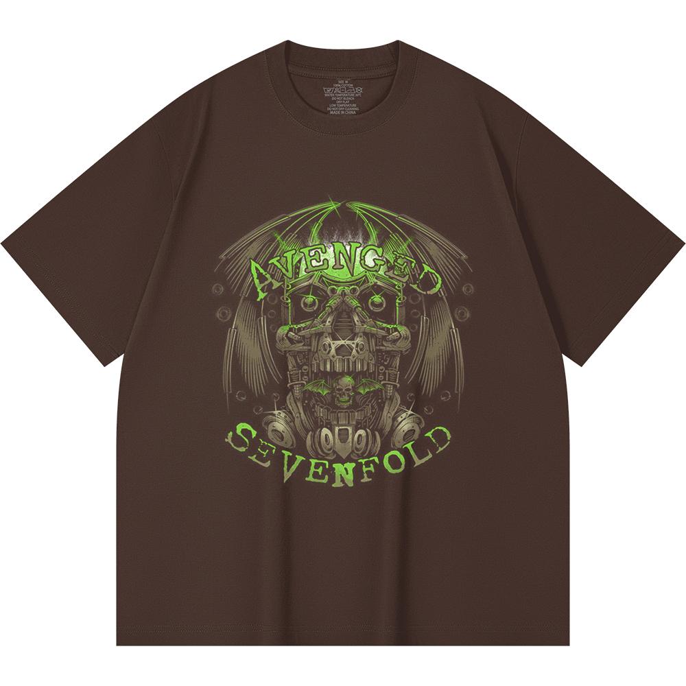230 Gsm 100% Cotton Heavy Metal T-Shirt  Rock Band Popular Music Print Unisex Heavy Cotton T Shirt