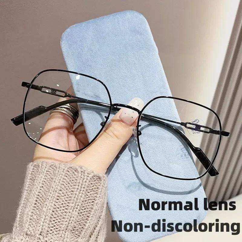 Zewnętrzne Okulary Zmieniające Kolor Damskie Inteligentne Fotochromowe Okulary Minus Dioptrii Modne Okulary Korekcyjne na Krótkowzroczność