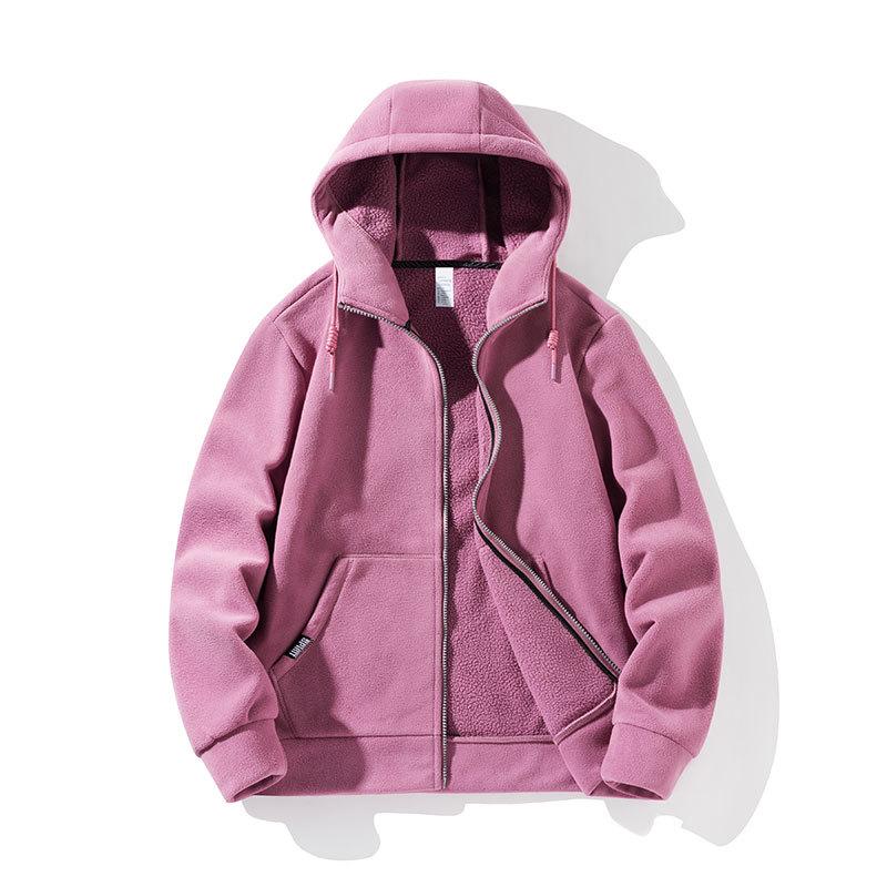 Youth Unisex Fleece Hooded Cardigan Pullover for Sport & Casual Wear - Spring/Autumn