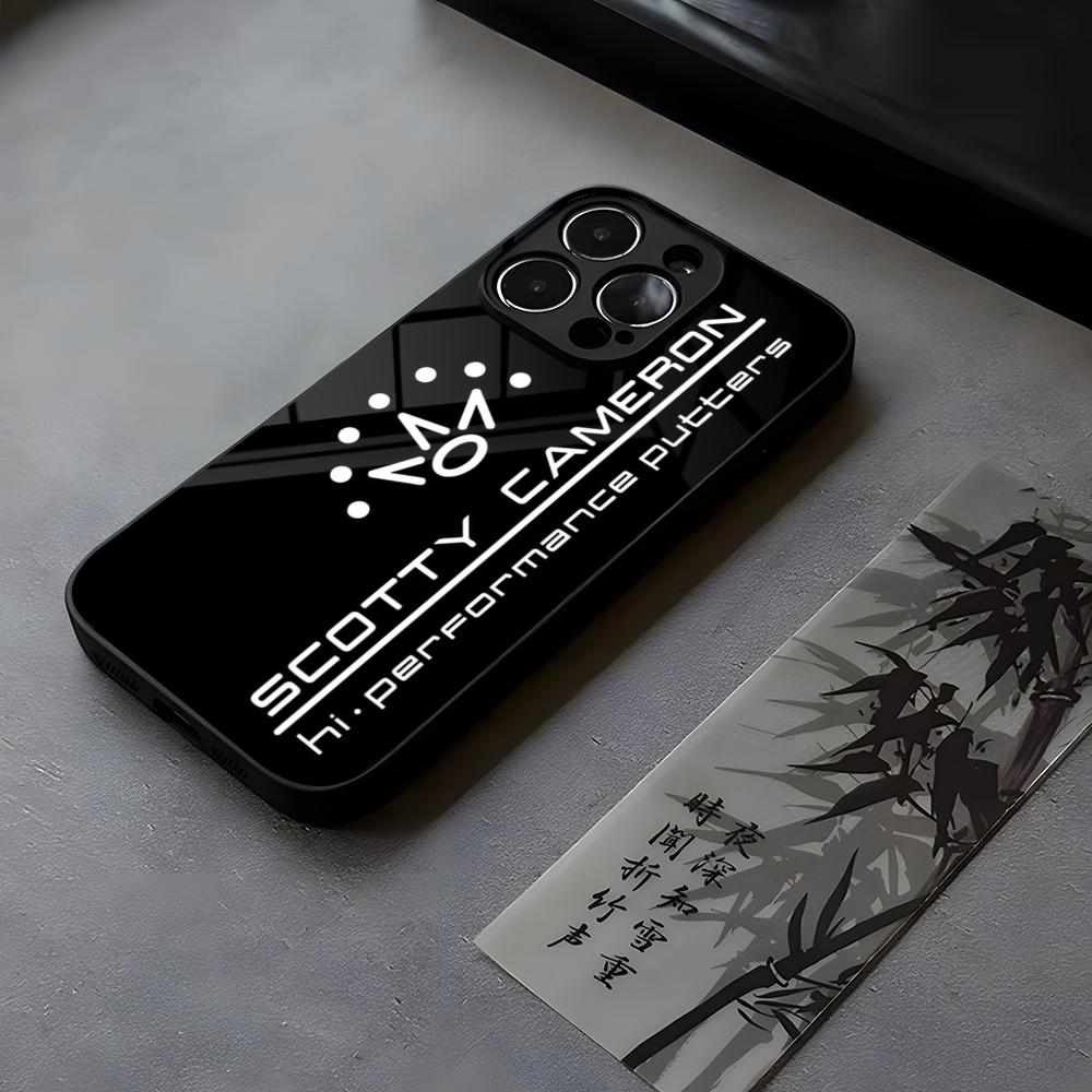 Black ScottyS Camerons Flag Phone Case Tempered Glass For IPhone 17 13 14 16 12 15 11 Pro Max Plus Mini X XR SE2020 Coque