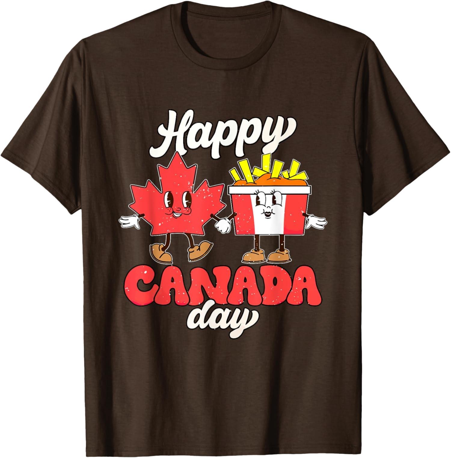 Happy Canada Day Funny Maple Leaf Canada Day Unisex T-Shirt S разноцветный