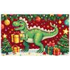 Party Backdrop Colorful Ornaments Celebration Banner Dinosaur Banner Pine Tree Decor Photo Prop For Indoor Decoration
