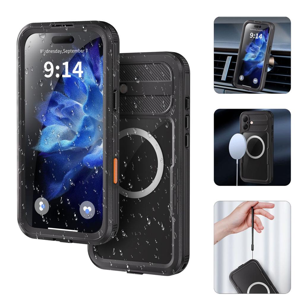 Applicable To Apple 16promax Mobile Phone Case, All-inclusive Anti-drop 16pro Waterproof Case, Apple Military Protective Case 16.