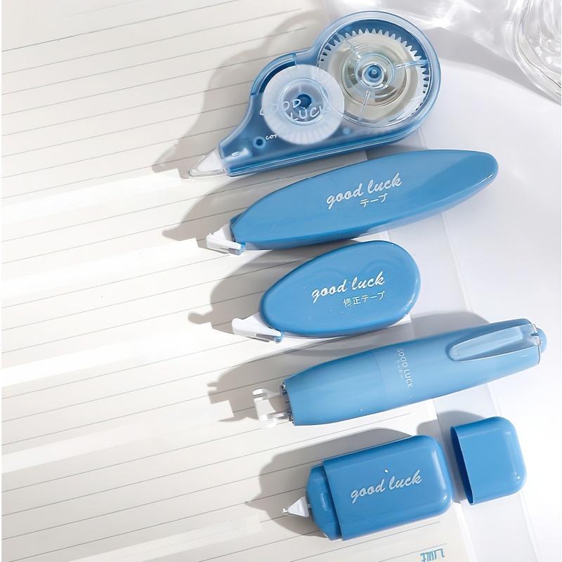 5pcs Correction Tapes Set Macaron Color Correcting Cleaning Tools for Students Office School Homework