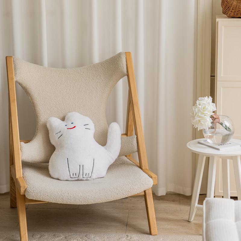 Kawaii Plushie Cats Black Pillow Stuffed Animals Cat Plush Pillow Cushion Soft For Sofa Decoration Lovely Cat Toys For Girls