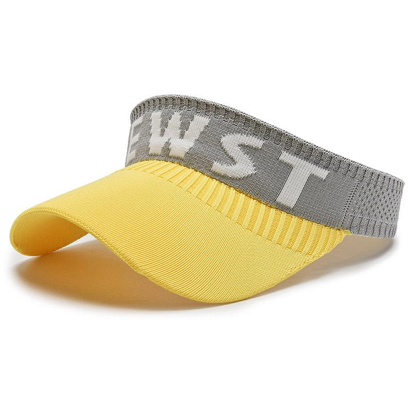 Women's Summer Empty Top Hat Knitted Hat Outdoor Sports Cap Sunshade Sunscreen Spring Summer Peak Cap Sun Visor Hats