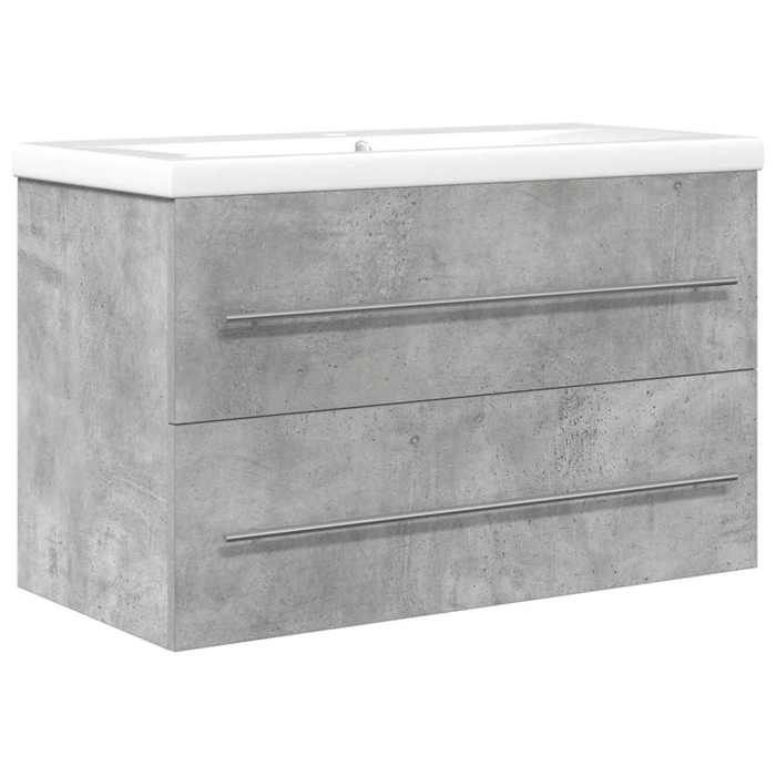 VidaXL Ensemble de meubles de salle de bain 2 pcs gris béton 3324962