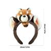 Lovely Stuffed Raccoon Headband for Women Face Washing Birthday Party Gathering Headpiece School Event Hair Accessory