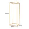 Gold Modern Wedding Flower Stand Metal Centerpiece, Rectangular Table Decor Holder for Party Event Display