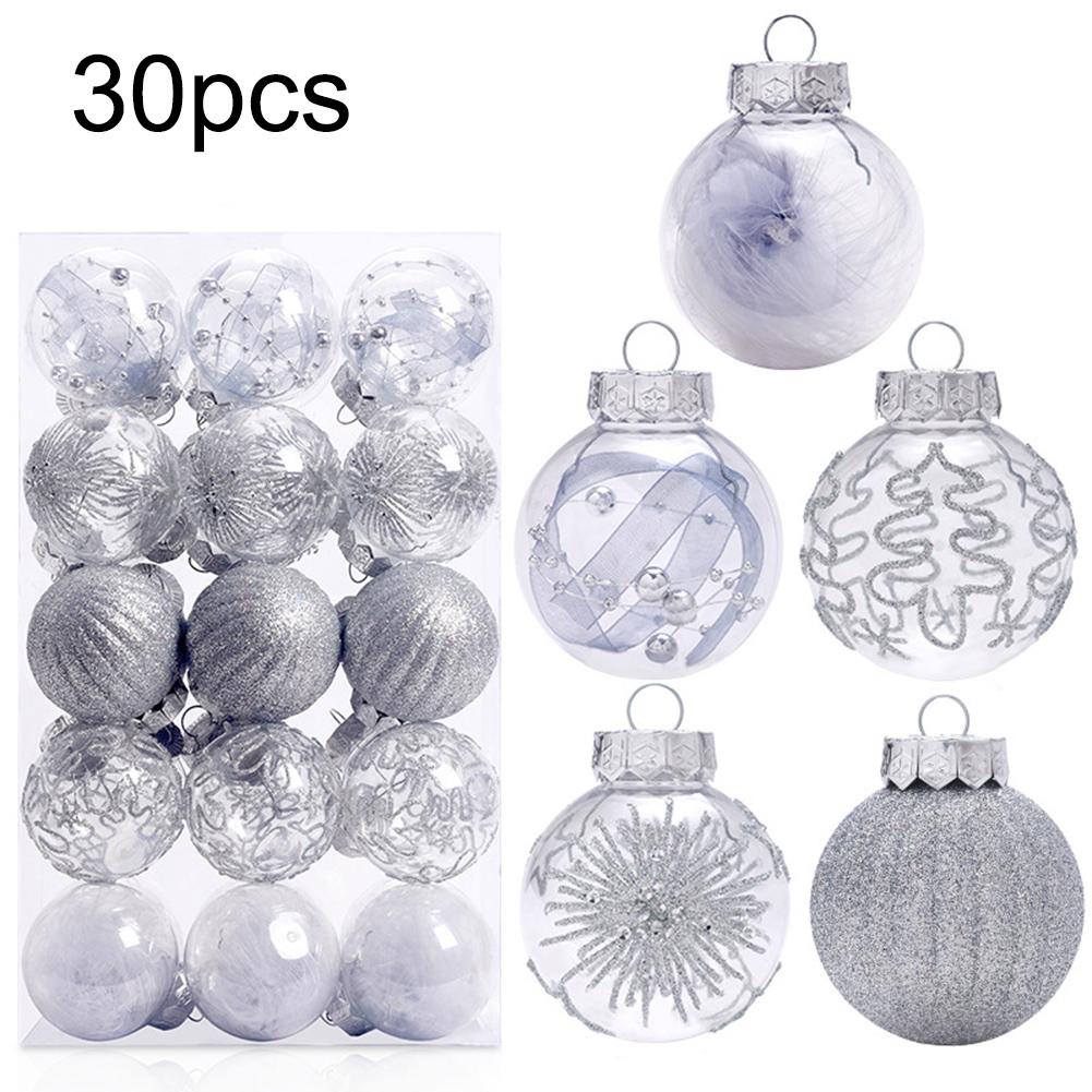 6cm Christmas Baubles Lightweight Design Plastic Material Unique Styles Versatile Applications Festive Events For Christmas Tree