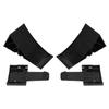 2PCS Black Wheel Chocks with Mounting Bracket HDPE Anti Slip RV Tire Blocks for Boat Trailers Truck