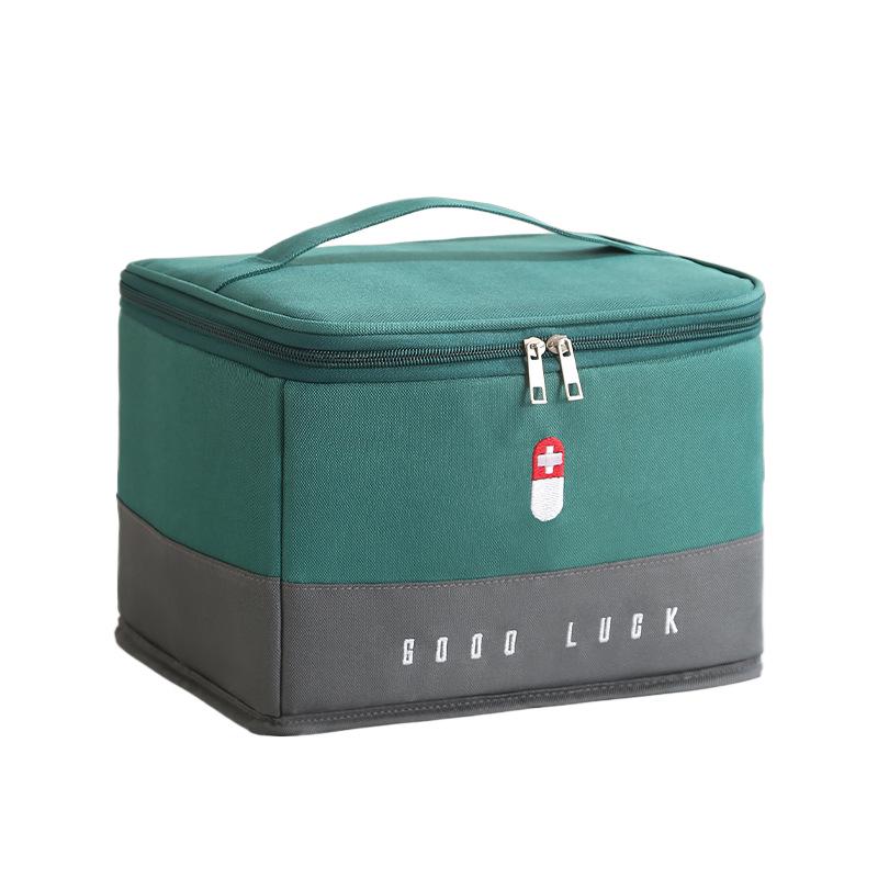 High-Capacity Portable First Aid & Medicine Bag for Home and Travel