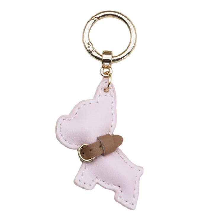 Fun And Functional PU Leather French Bulldog Keychain for Fashion Enthusiasts Phone Chain Pendant Keyring