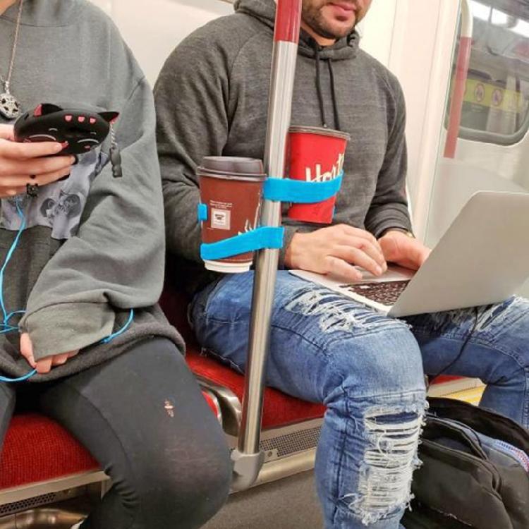 Fahrrad Getränkebecherhalter Clip Einfach zu montieren Universell Stabil Kaffeetassenständer