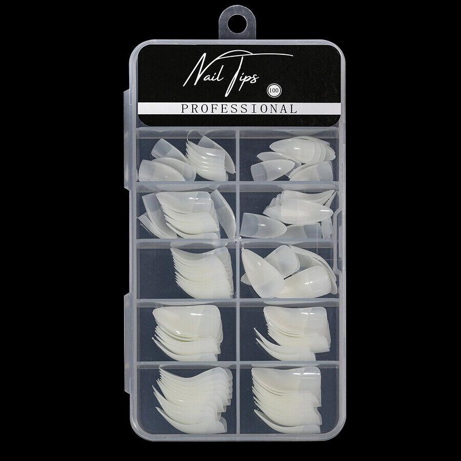 

100 шт. Художні накладні нігті з кігтями орла, накладні нігті для модного нейл-арту природний