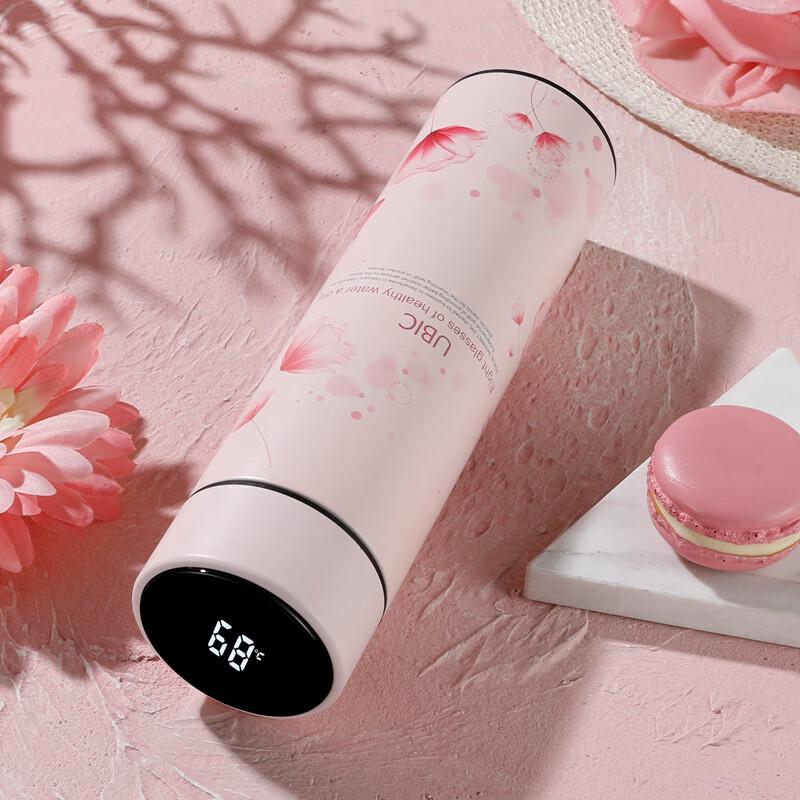 TLAKEHO 450ml Smart Insulated Stainless Steel Mug