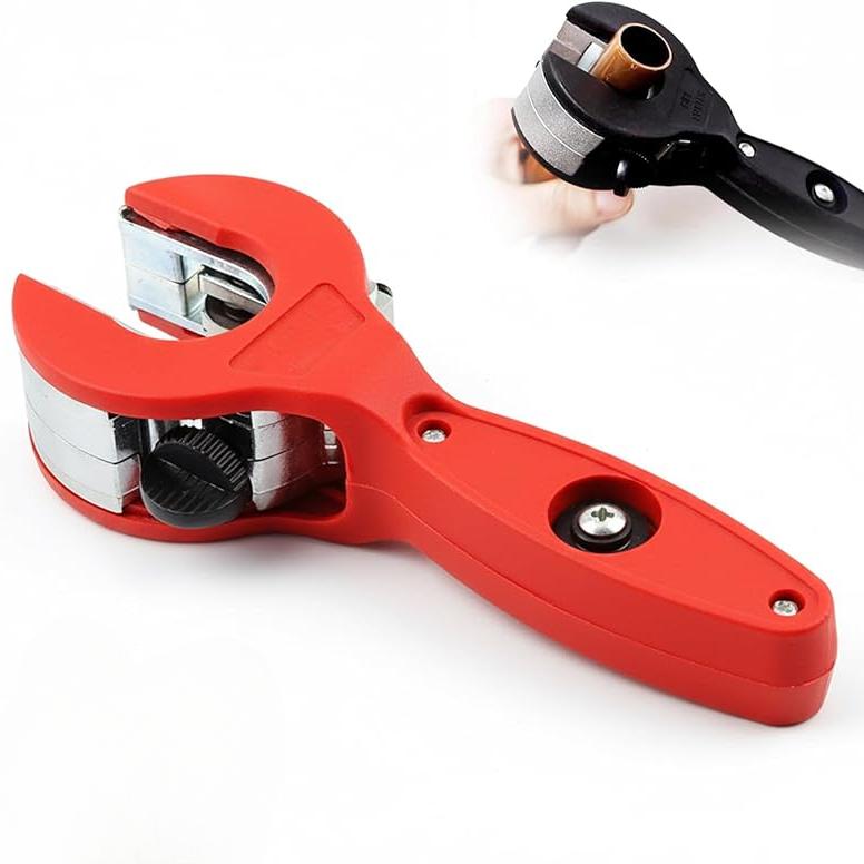 Ratchet Pipe Cutter 8-29mm for Stainless Steel Copper Aluminum Tubes Professional Hose Cutting Tool for Auto Repair and Plumbing