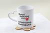 Dachshund - cup with a dog, adorable cup with a heart-shaped handle, universal gift from the Art-Dog brand