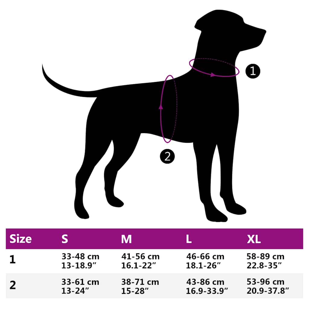 Reflective Adjustable Dog Harness Brown XL