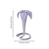 Sculptural Vase | Frosted, with Looped Base, for Interior Decoration