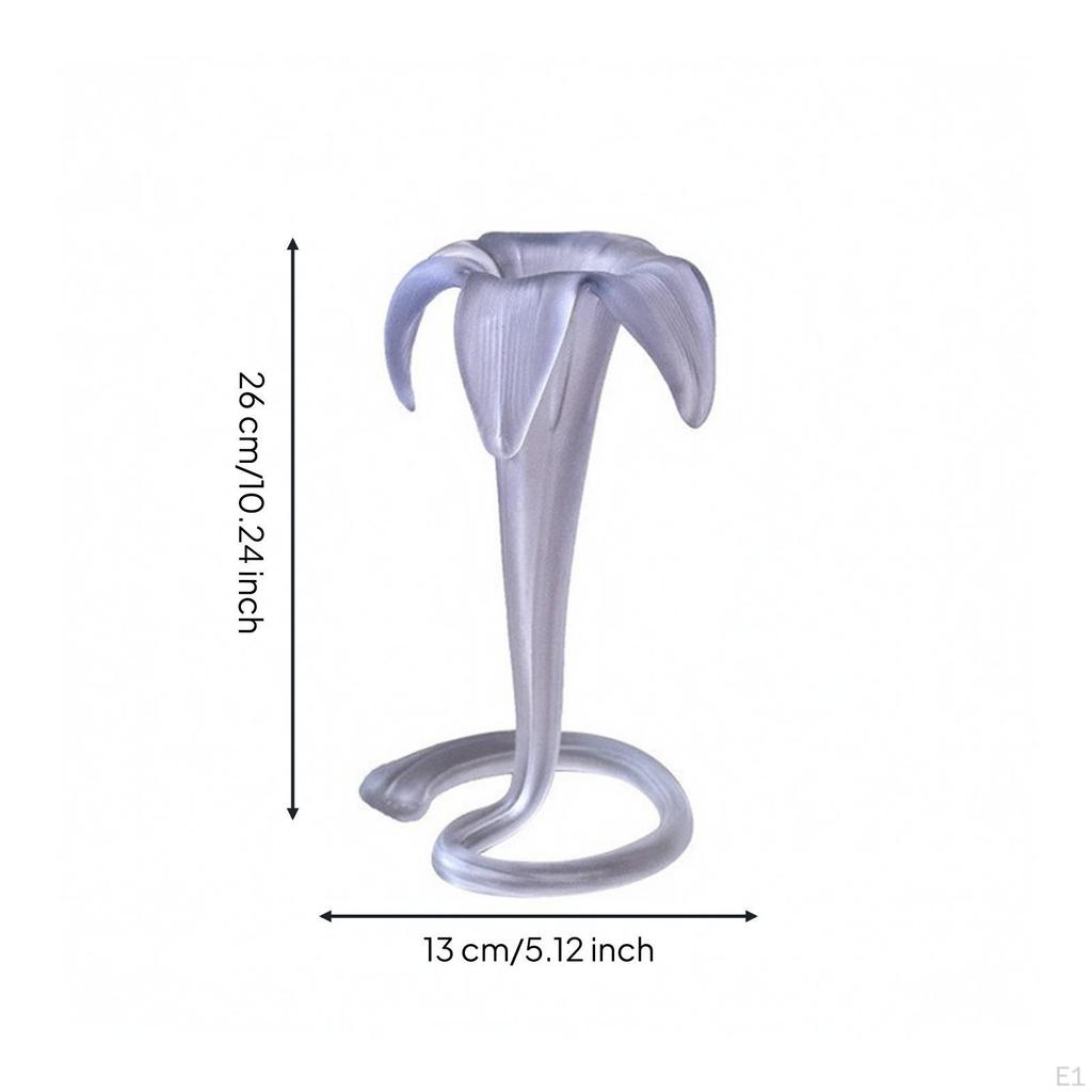 Sculptural Vase | Frosted, with Looped Base, for Interior Decoration