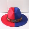 Popular European and American Classic Double-color Wide-brimmed Top Hat Men's and Women's Fashion OL Style Cowboy Hat Jazz Hat