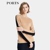 PORTS Women's Autumn/Winter Contrast Knit Top
