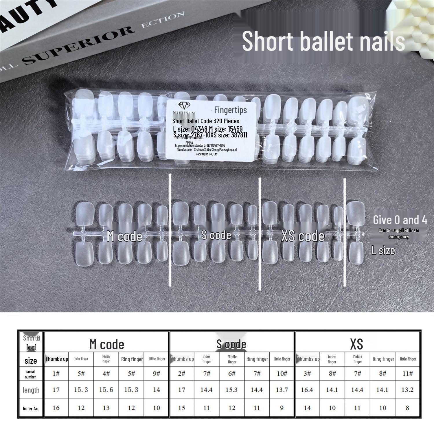 Blogger-Recommended Frosted Transparent Wearable Nail Tips