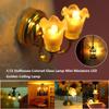 Mini Dollhouse Colored Glass Lamp 10 Styles Ceiling Lamp Chandelier Doll House Accessories