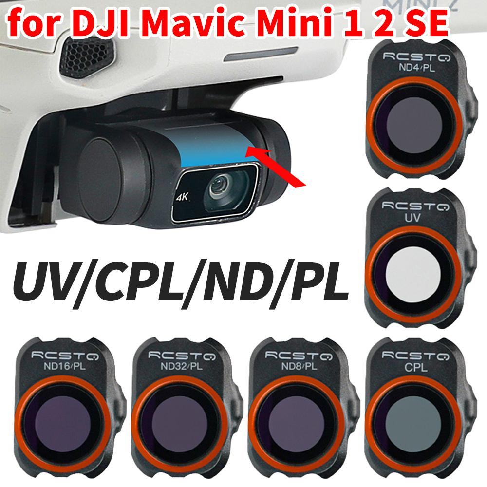 1/4/6pcs Camera Lens Filter Drone Optical Lens Protector Filters Set for DJI Mavic Mini 1 2 SE UV/CPL/ND/PL Set Drone Accessorie
