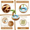 1pc, Giant Inflatable Palm Tree Pool Float, Diameter Adult-Sized Swimming Ring, Humorous Coconut Tree River Tube, Pool Party