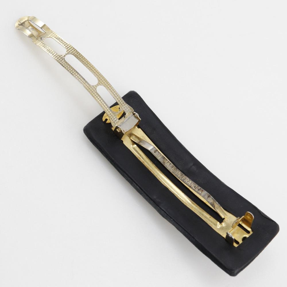 CHANEL COCO Mark Valletta black Suede/Plated Gold Women Used