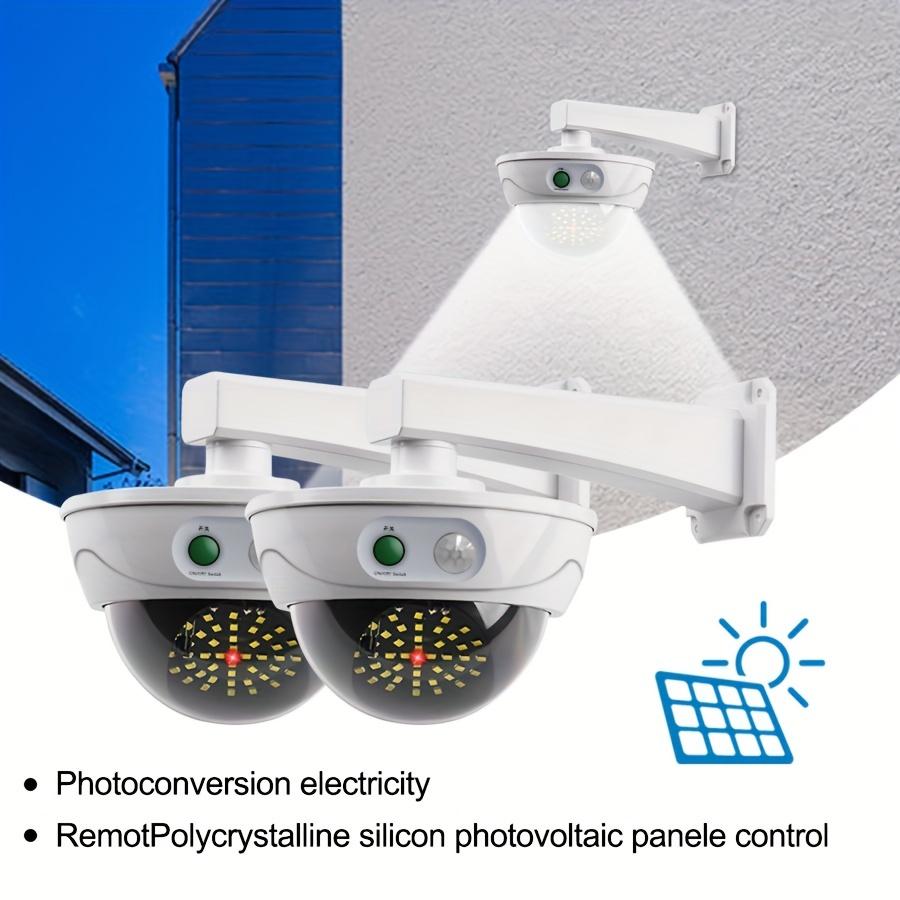 Fake Security Camera with Motion Sensor Light,Solar Outdoor Lights,Waterproof Wall Lamp for Garden,Yard,Street, Auto on/Off, Deterrent & Lighting