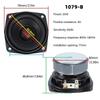 3inch 4Ohm 15W Metal Speaker Full Ranges Loudspeaker Speaker Composite Diaphragm Loudspeaker Replacement for KTV
