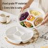 Portable 5-Compartment Meal Plate for Meal Prep, Steaming, Fruit, and Snacks