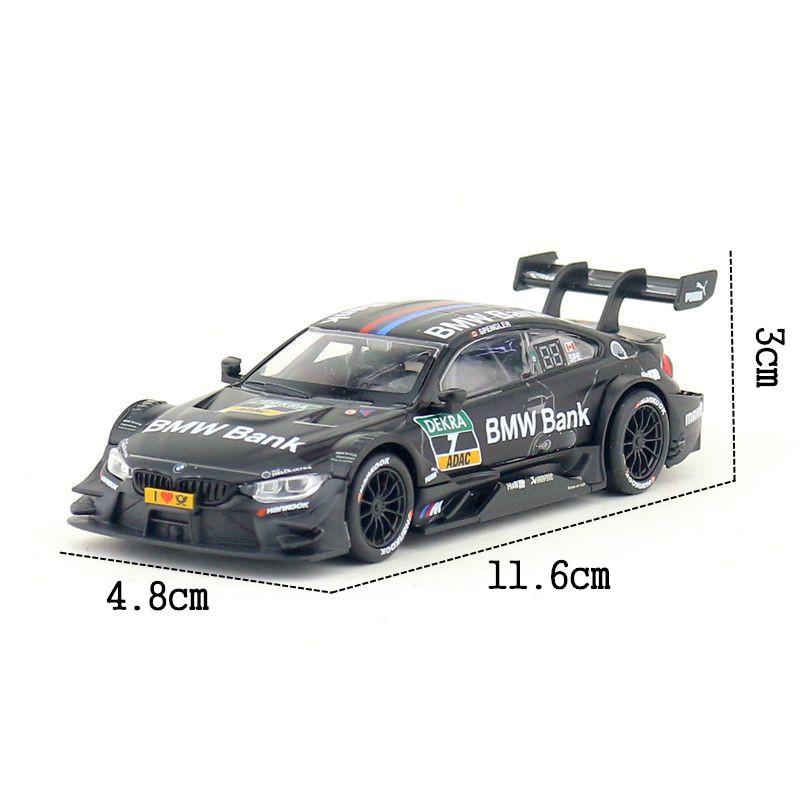 Bmw M4 Dtm Metal Car Model With Base For Collection And Display