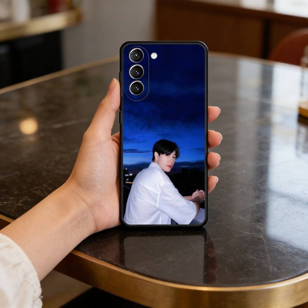 

Phuwin Tangsakyuen Phone Case For Samsung S25,24,23,22,30,21,10,9,Ultra,Plus,Lite,FE,4,5 G Soft Black Case Samsung S25