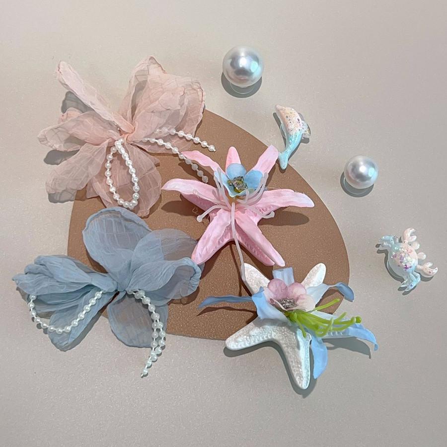 12 Stück/Set Handgefertigte Perlenschnalle Gelee-Schuhe Dopamin-Kristallschuhe Zubehör DIY Dekorative Schuhblume Hausschuh-Schnallen