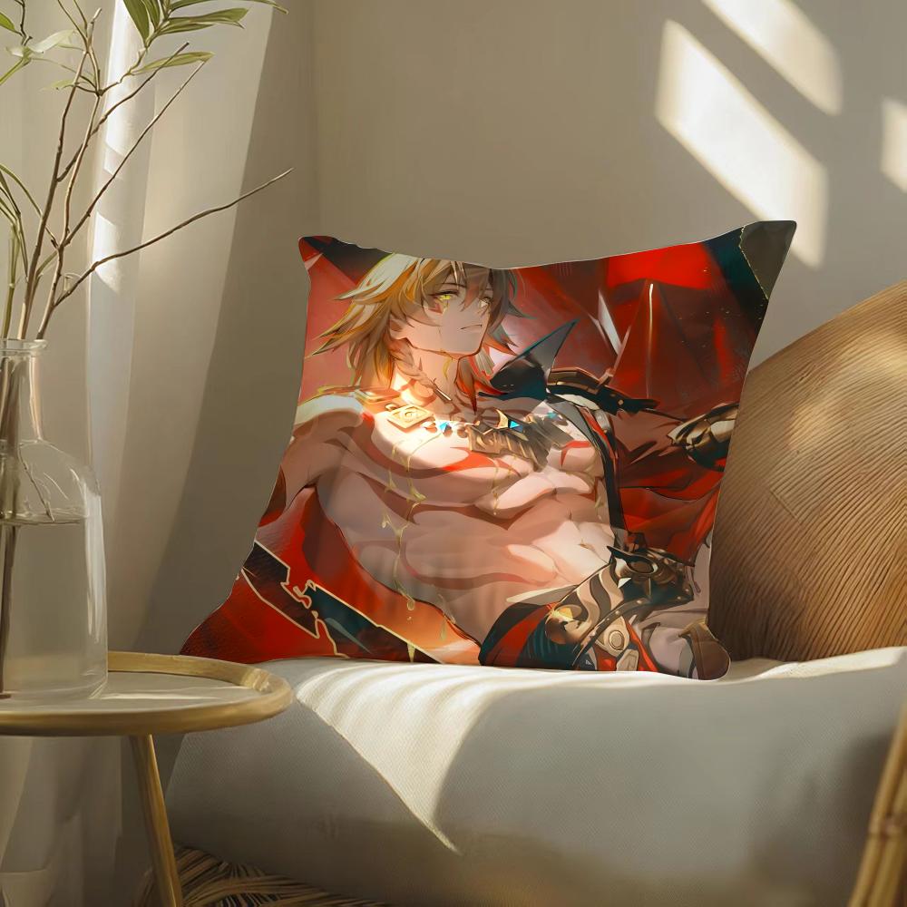 Cool Man Mydei H-Honkai Star Rail Pillow Case Pattern Printed Pillowcase For Living Room Sofa Cushion Cover & Bedroom Decor